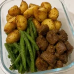 Garlic Balsamic Steak Bites Meal Prep (High-Protein)