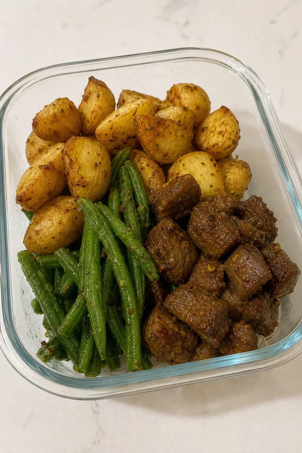 Garlic Balsamic Steak Bites Meal Prep (High-Protein)