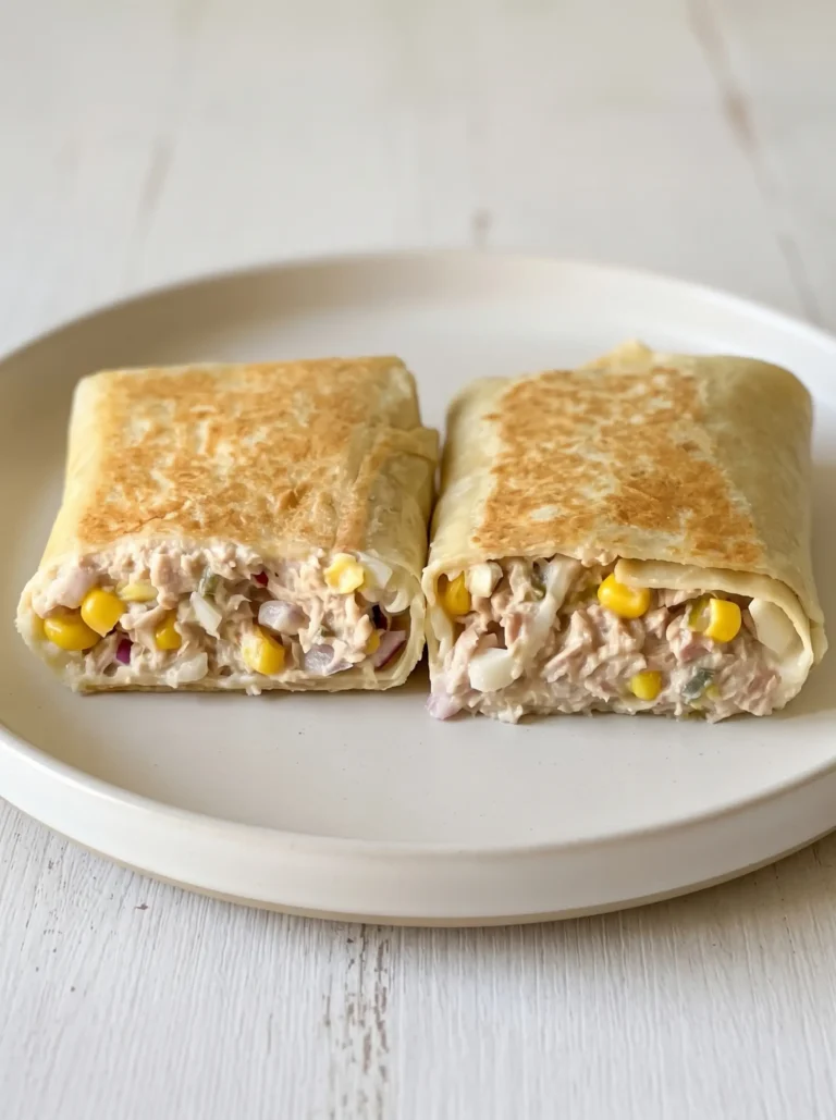 Tuna Melt Wrap (High-Protein, 52g Protein) recipe