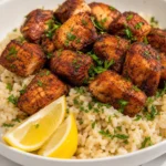 Blackened Air Fryer Salmon Bites (High-Protein, 10 Minutes)