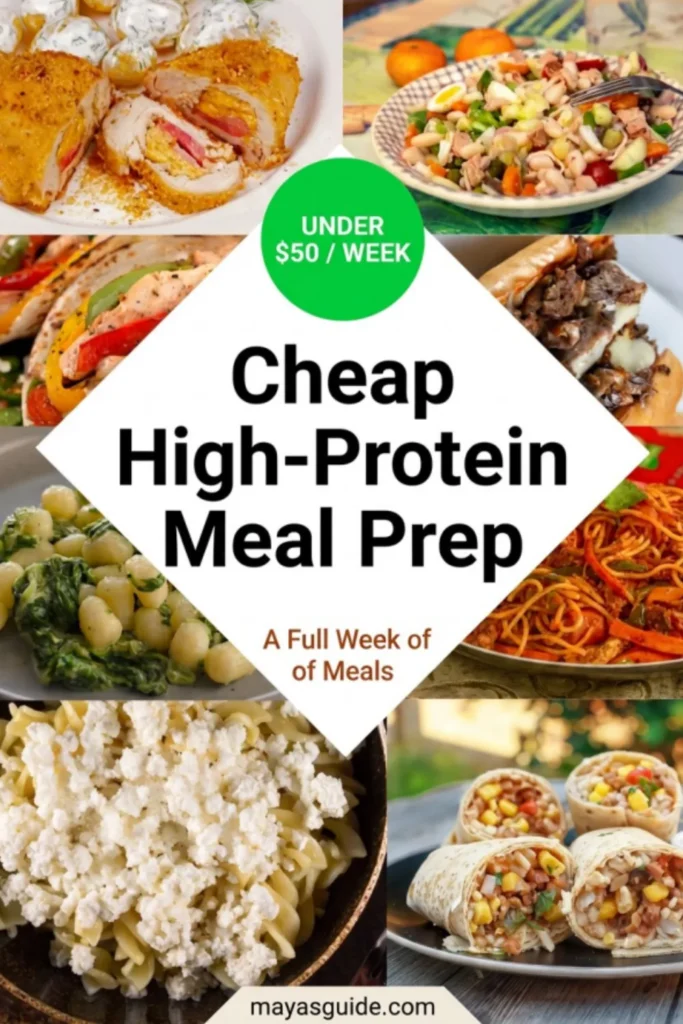 Cheap High-Protein Meal Prep (Under $50 a Week)