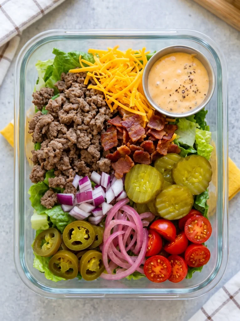 Cheeseburger Bowls (Low-Carb, High-Protein Meal Prep)