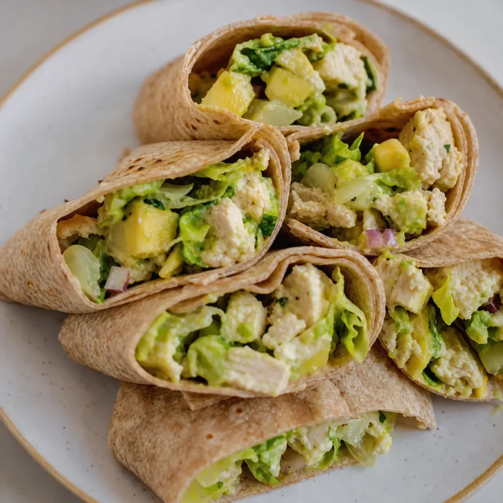 Healthy Chicken Avocado Wraps (High-Protein, Quick Lunch)
