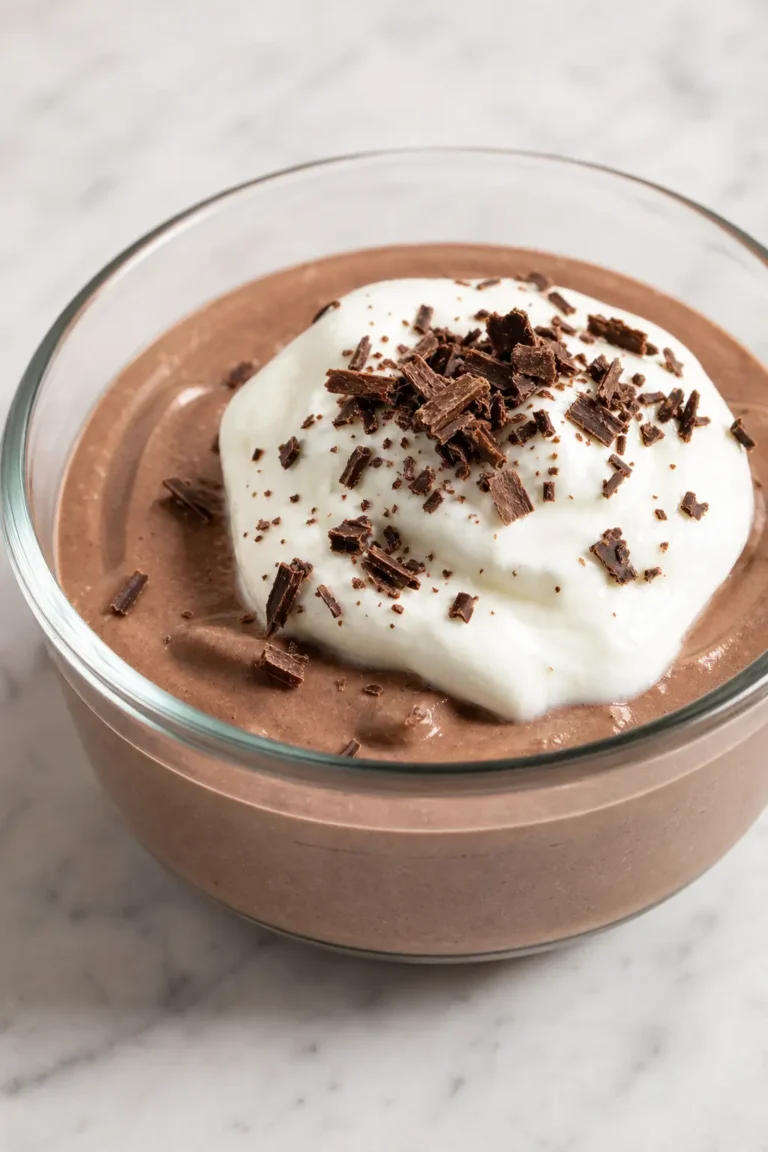 High-Protein Chocolate Pudding (21g Protein, No Baking) recipe