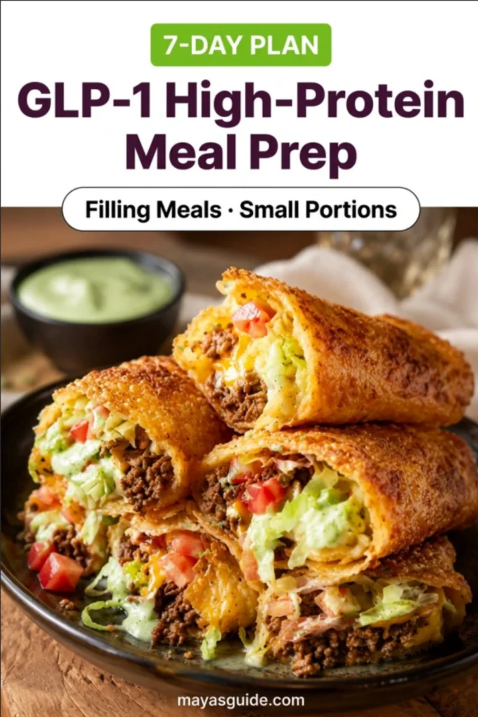 GLP-1 Friendly High-Protein Meal Prep Guide (7-Day Plan)