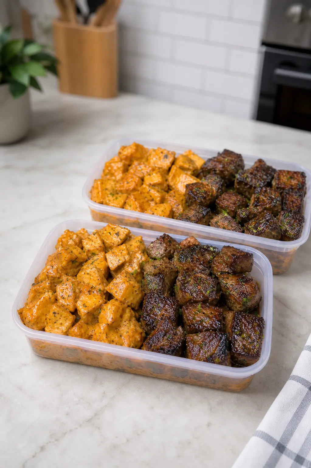 High-Protein Creamy Chipotle Steak & Potatoes Meal Prep