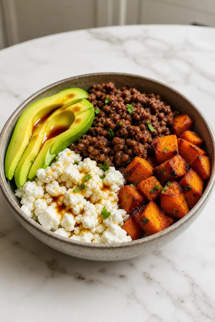 Hot Honey Ground Beef Bowl (High-Protein Meal Prep)