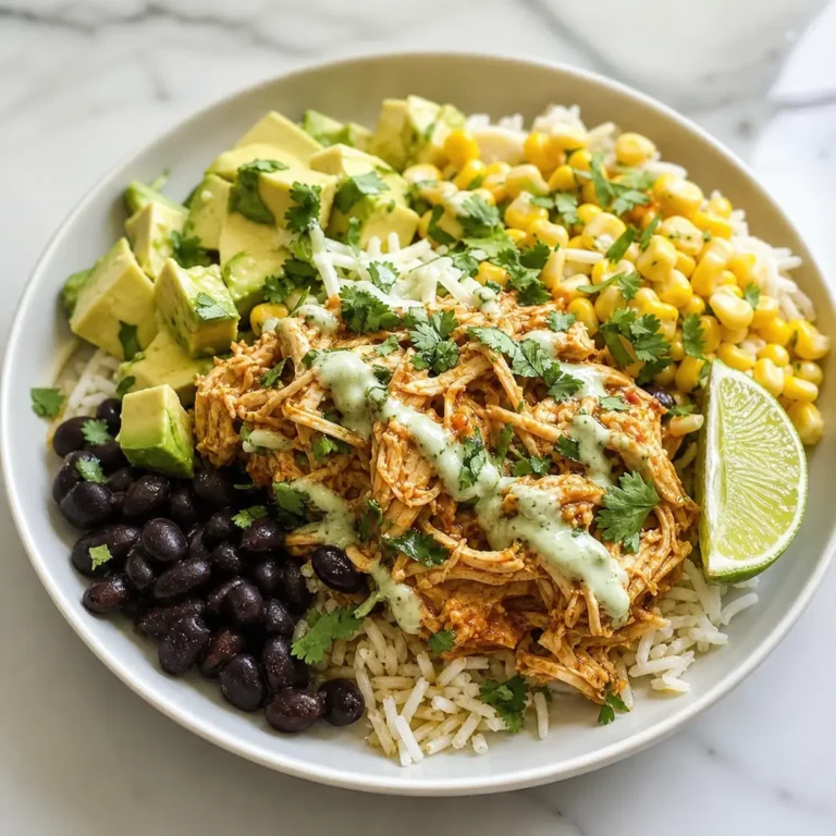 Slow Cooker Chicken Burrito Bowls (High-Protein Meal Prep) recipe