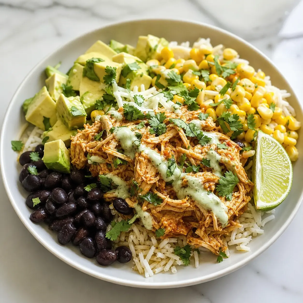 Slow Cooker Chicken Burrito Bowls (High-Protein Meal Prep)