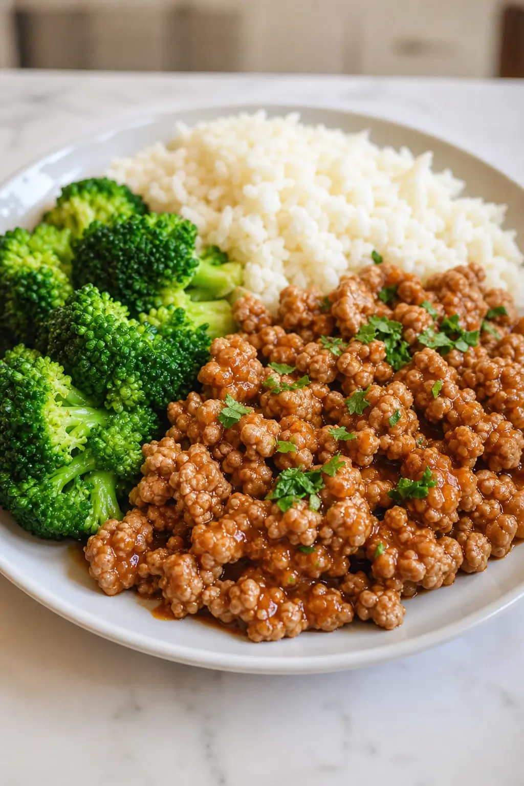 Sweet & Spicy Ground Turkey Broccoli Bowls (High-Protein)