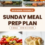 Beginner Sunday Meal Prep Plan (5 Meals, 1 Grocery Trip)