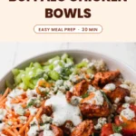 Buffalo Chicken Meal Prep Bowls (High-Protein)