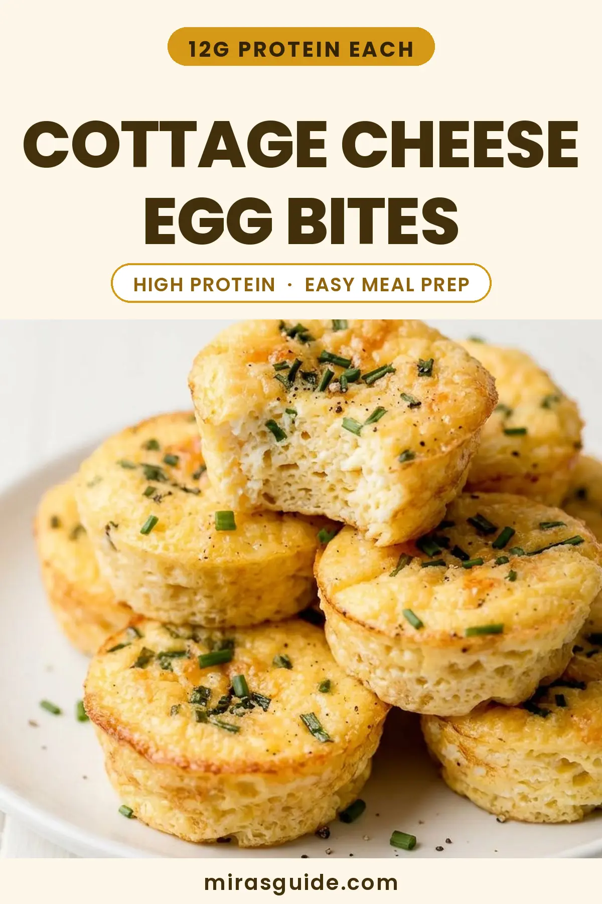 Cottage Cheese Egg Bites (High-Protein Meal Prep)