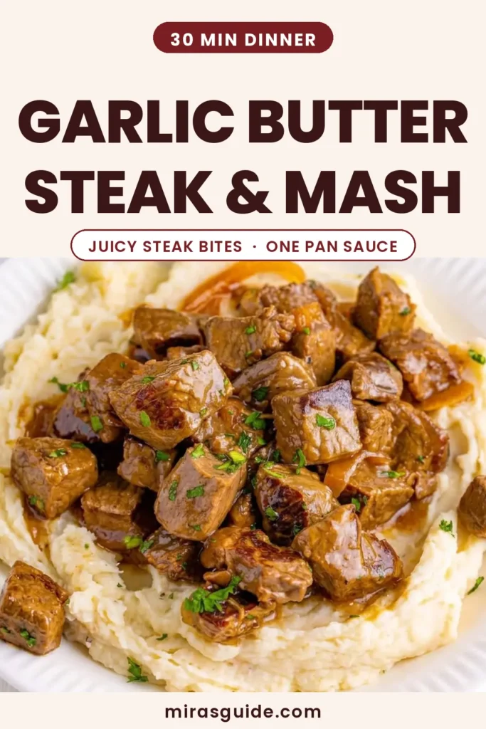 Garlic Butter Steak & Mashed Potato Meal Prep (High-Protein)