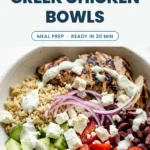 Greek Chicken Meal Prep Bowls (High-Protein)
