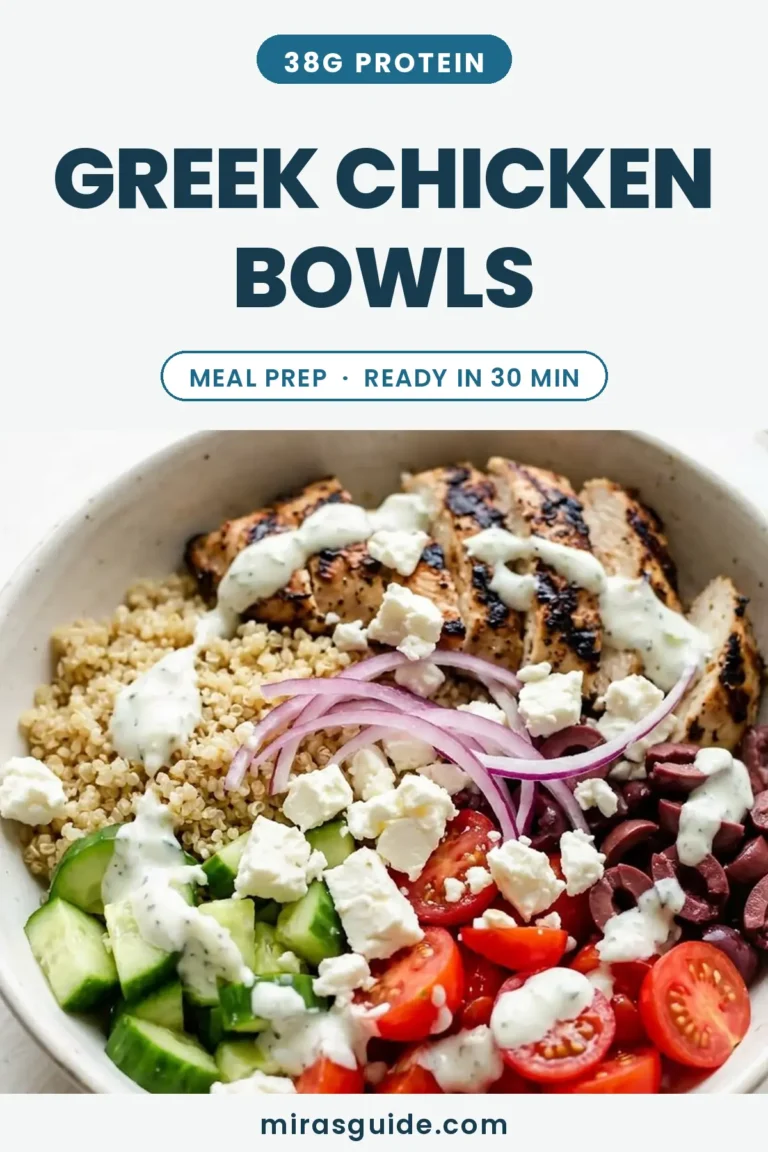Greek Chicken Meal Prep Bowls (High-Protein) recipe
