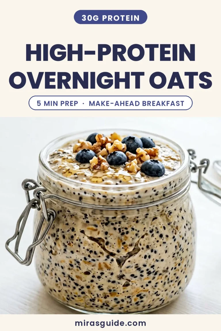 High-Protein Overnight Oats (Easy Meal-Prep Jars) recipe