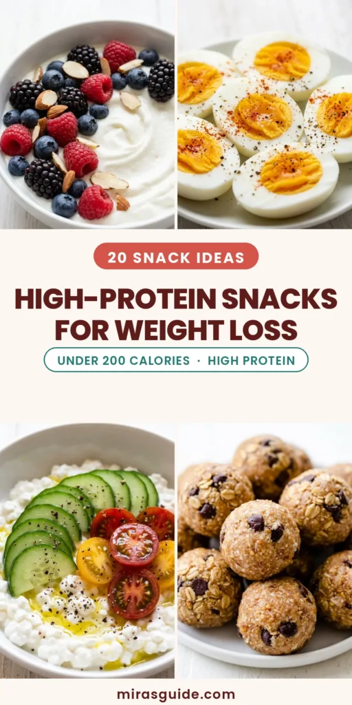 High-Protein Snacks for Weight Loss (20 Easy Ideas)