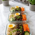 Healthy Korean Beef Rice Bowl (512 Cal, High Protein)