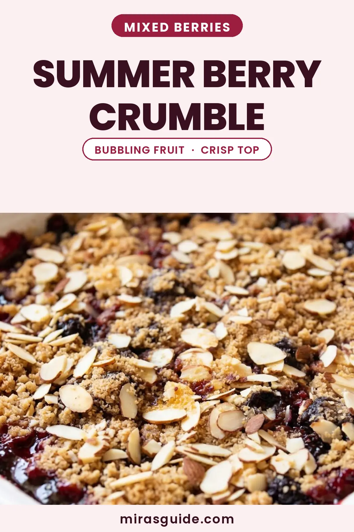 Summer Berry Crumble (Fresh or Frozen Berries)