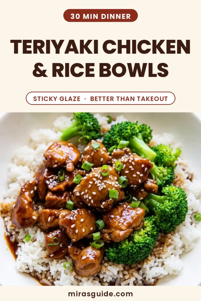 Teriyaki Chicken & Rice Meal Prep Bowls (High-Protein)
