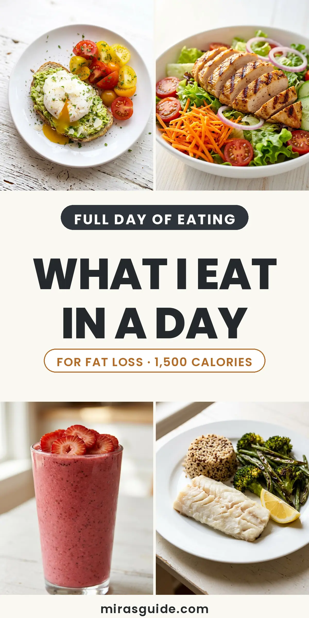 What I Eat in a Day for Fat Loss (High-Protein, No Dieting)