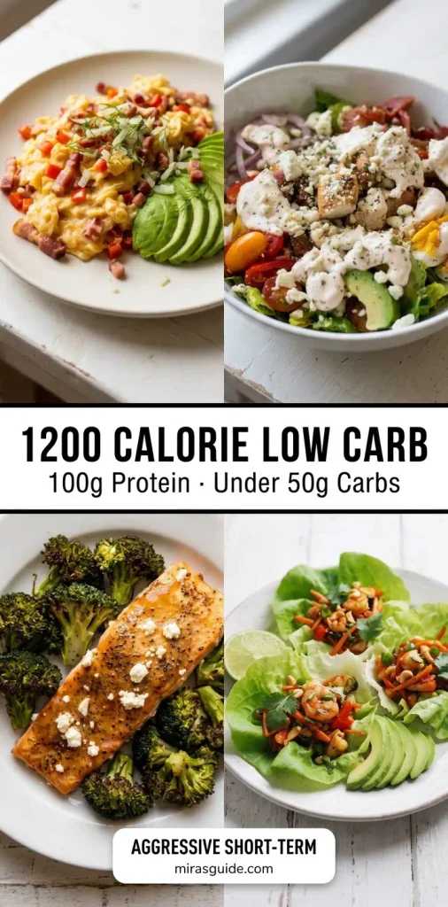 1200 Calorie Meal Plan Low Carb (The Honest Weekly Framework)