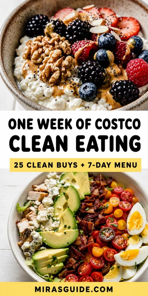 Costco Clean Eating Meal Plan Pinterest meal plan graphic