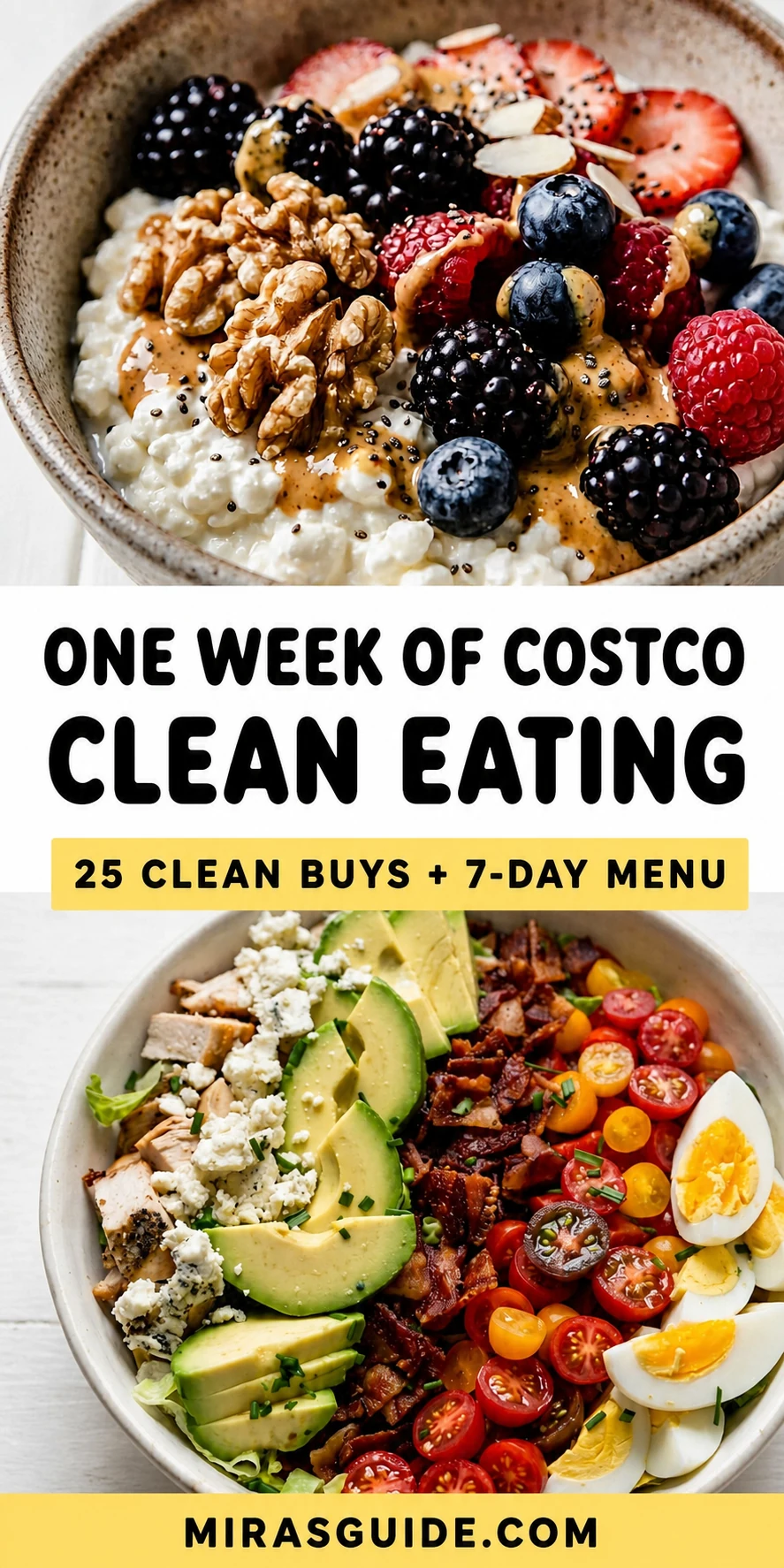Costco Clean Eating Meal Plan Pinterest meal plan graphic