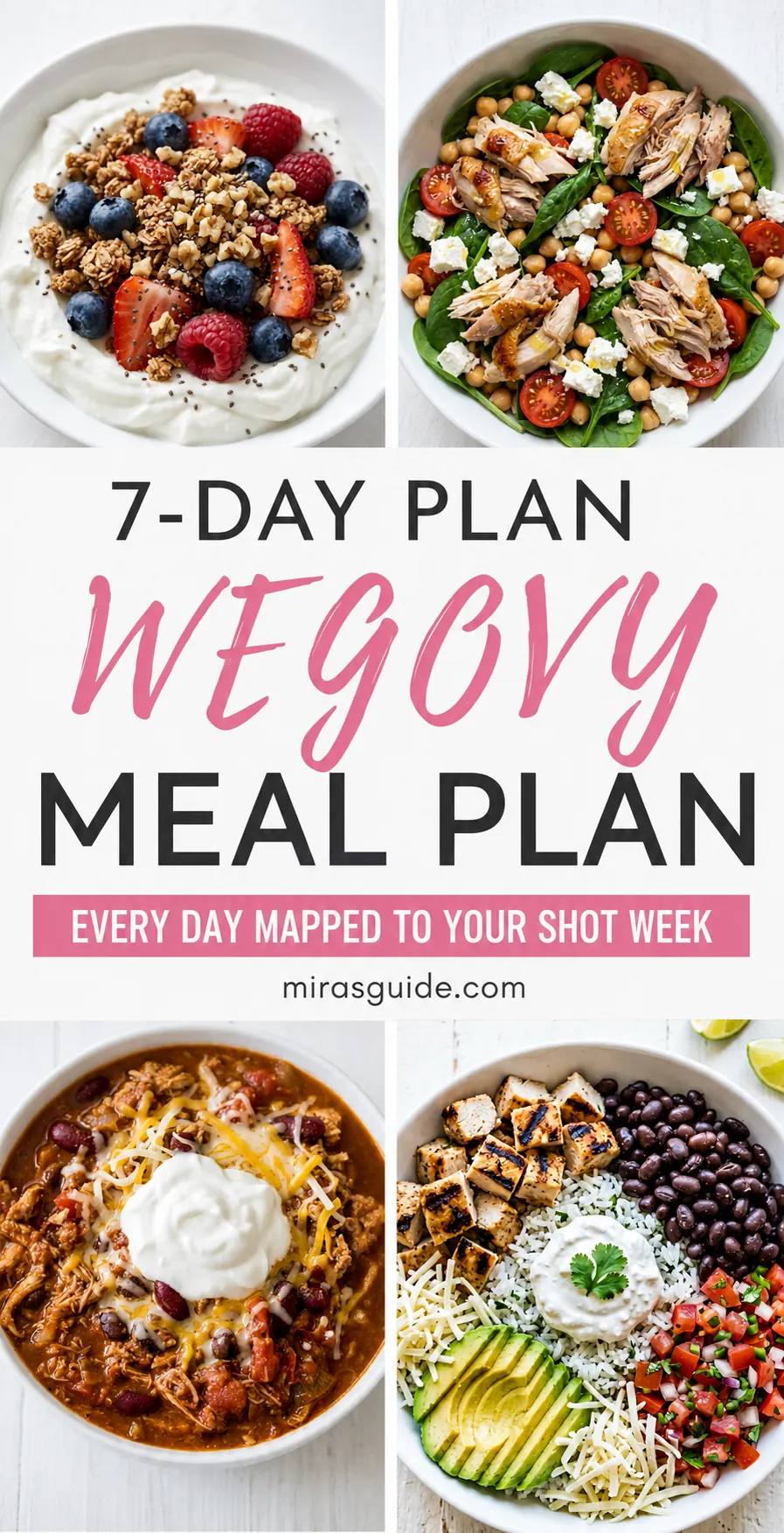 Wegovy 7-Day Meal Plan Pinterest meal plan pin