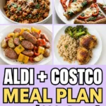 Aldi and Costco Meal Plan Pinterest meal plan graphic