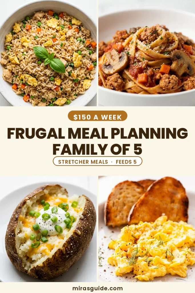 Frugal Meal Planning Family of 5 (The $150-a-Week Stretch System)