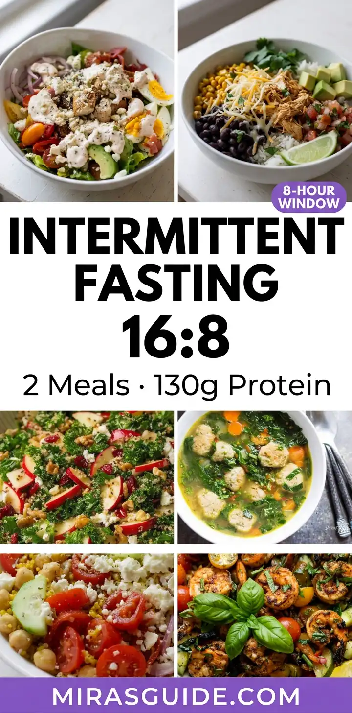 Intermittent Fasting Meal Plan 16:8 (The Honest Weekly Framework)