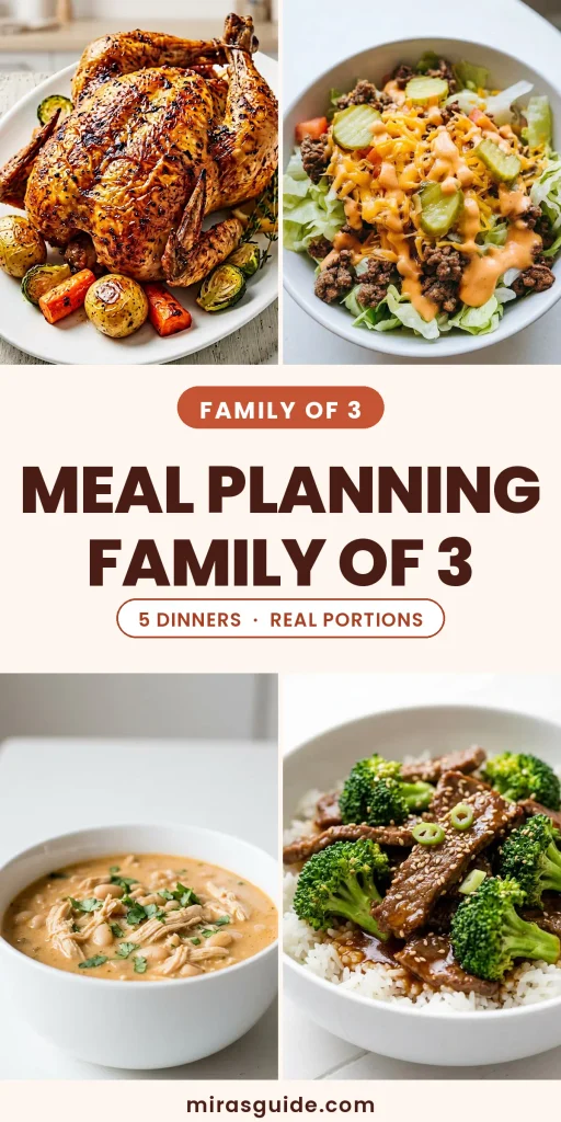 Meal Planning for a Family of 3 (The Small-Family System That Works)