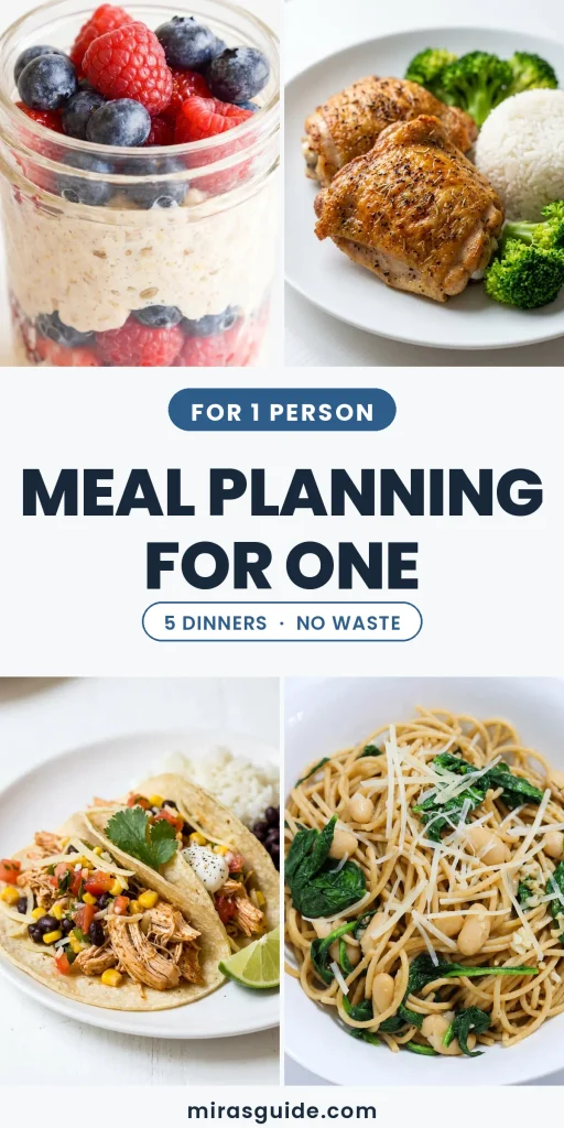 Meal Planning for One (The Solo Cook’s System That Actually Works)