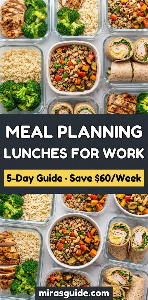 Meal Planning Lunches for Work (The 5-Day Work Lunch Framework)