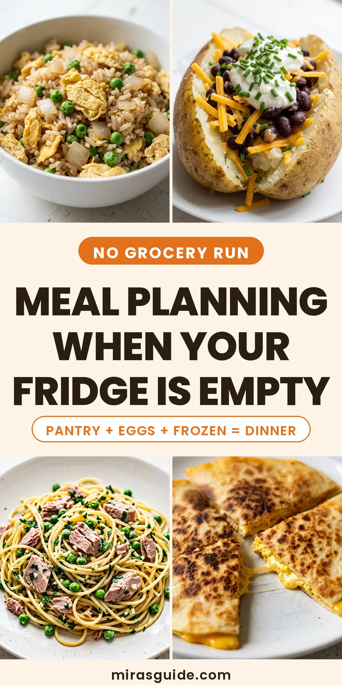 Meal Planning When Your Fridge Is Empty (The Emergency System That Saves Dinner)