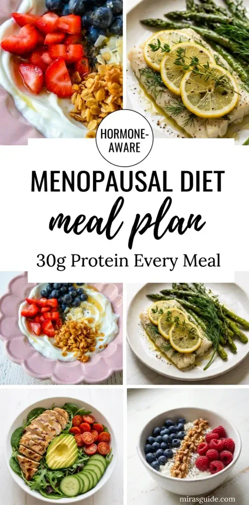 Menopausal Diet Meal Plan (The Honest Hormone-Aware Weekly System)