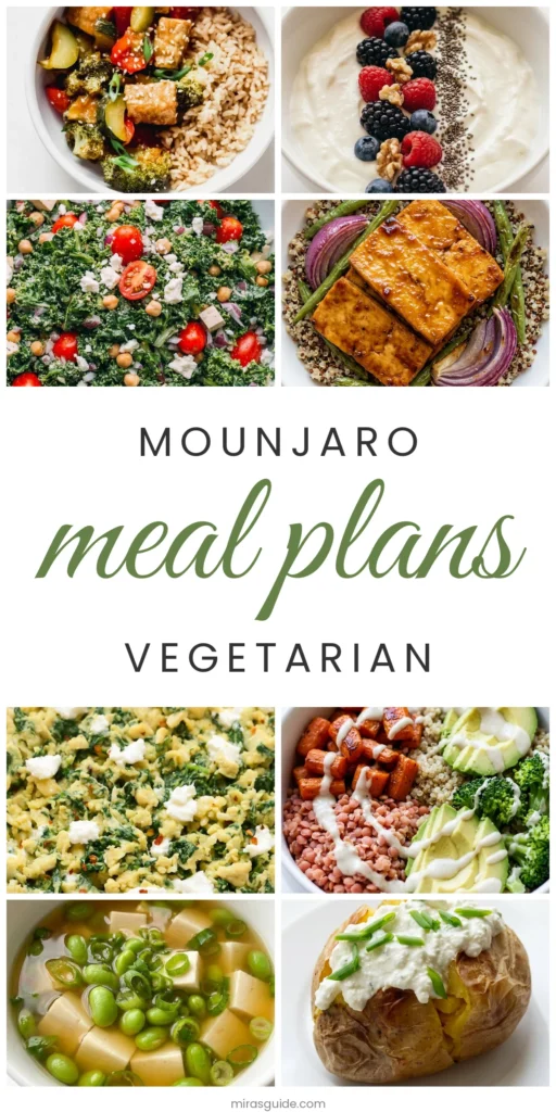 Mounjaro Meal Plans Vegetarian Pinterest meal plan graphic