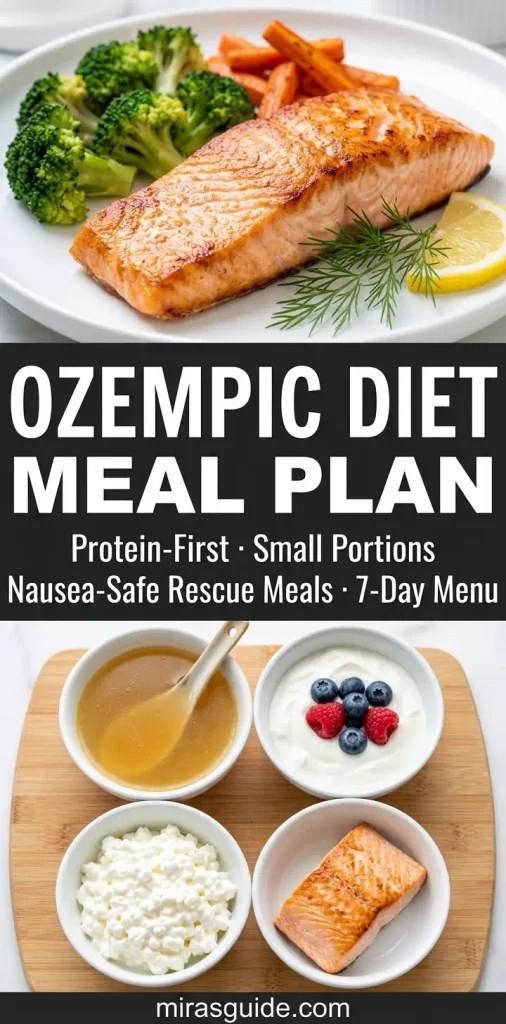 Ozempic Diet Meal Plan (The Honest Weekly Framework for Semaglutide Users)