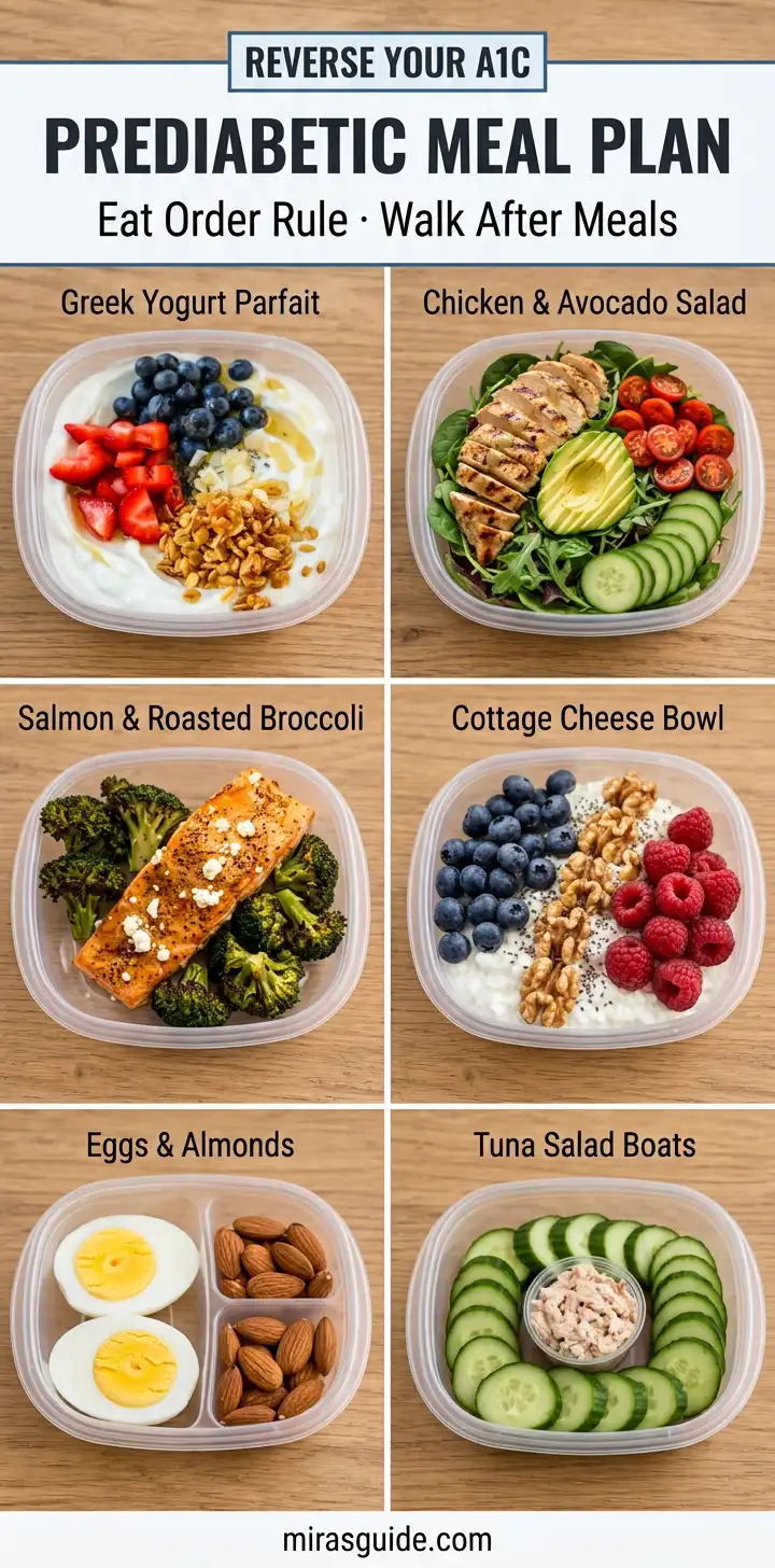 Prediabetic Meal Plan Ideas: A Weekly Framework for Blood Sugar Support