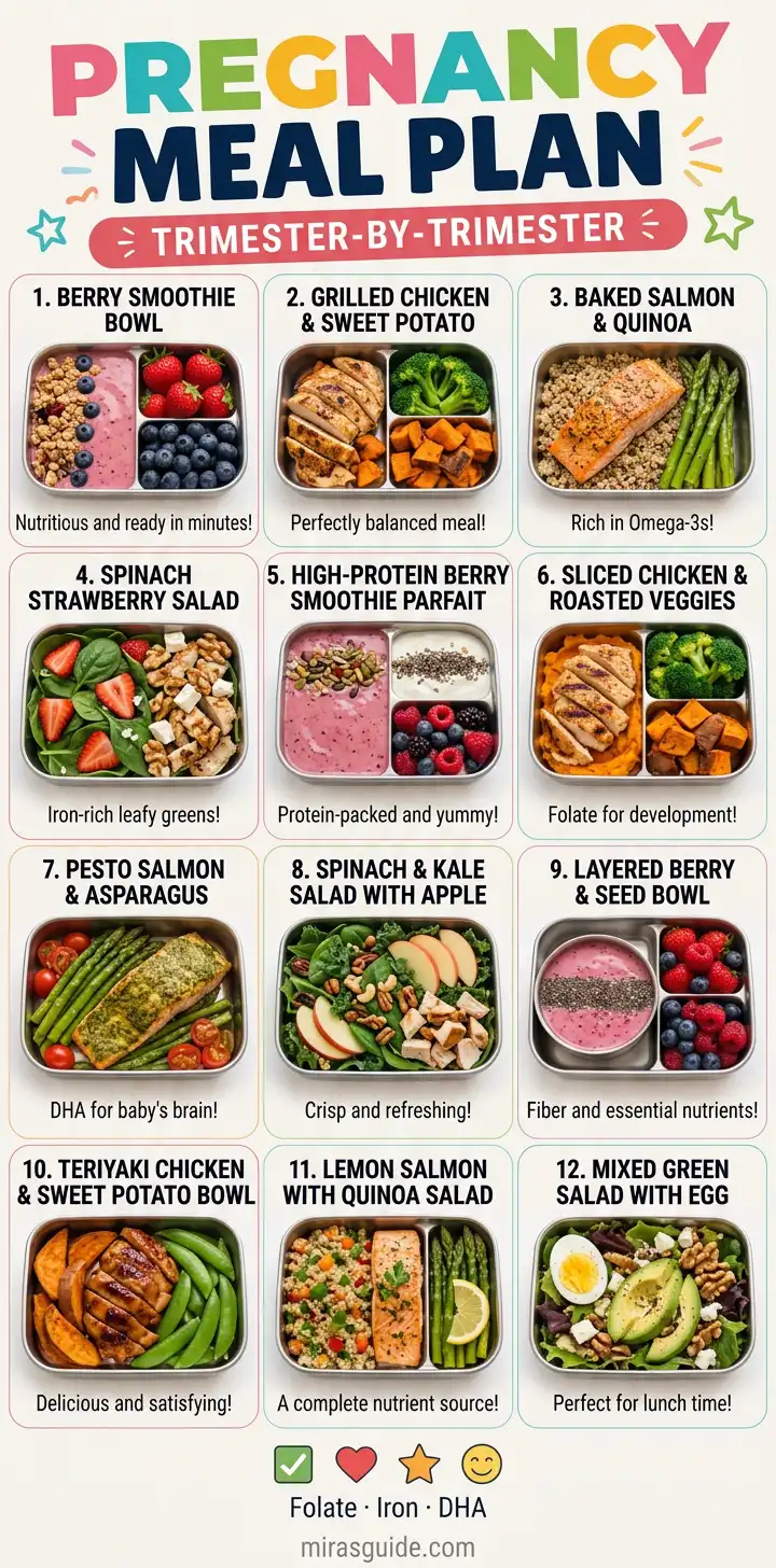 Pregnancy Meal Plan (The Honest Trimester-by-Trimester Weekly Framework)