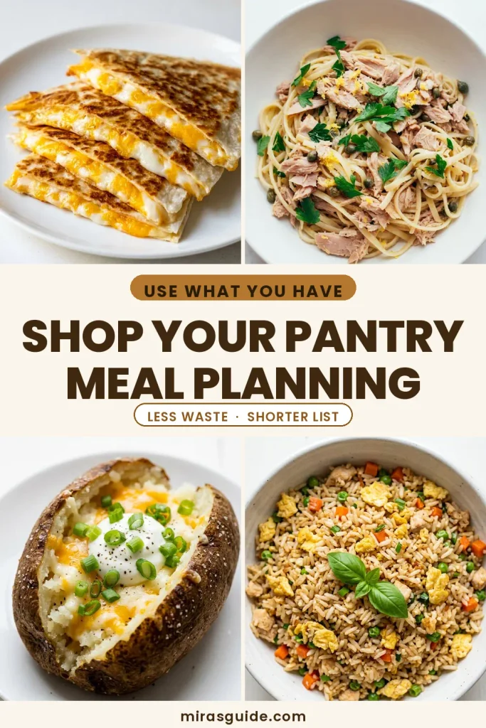 Shop Your Pantry Meal Planning (The Weekly System That Cuts Waste and Grocery Bills)