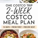 2 Week Costco Meal Plan Pinterest meal plan pin