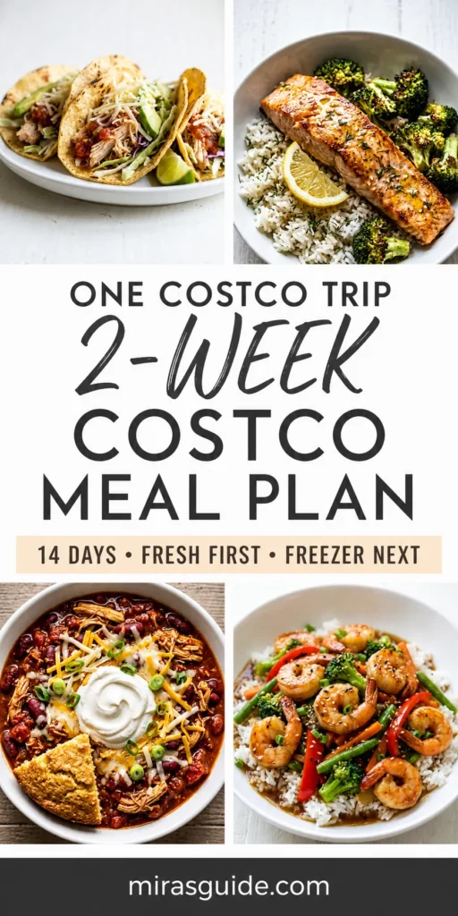 2 Week Costco Meal Plan Pinterest meal plan pin