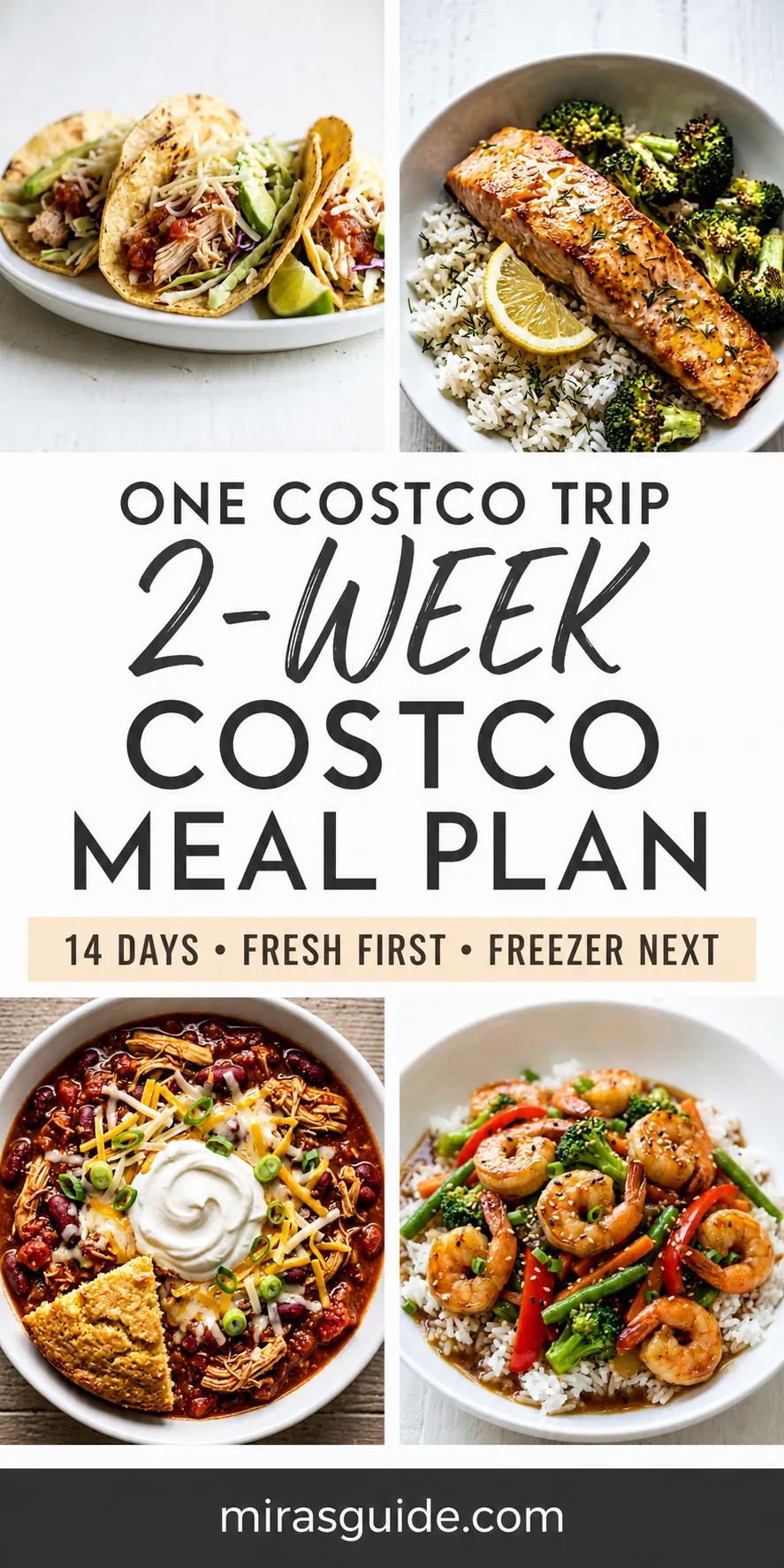 2 Week Costco Meal Plan Pinterest meal plan pin