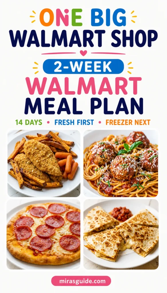 2 Week Walmart Meal Plan Pinterest meal plan pin