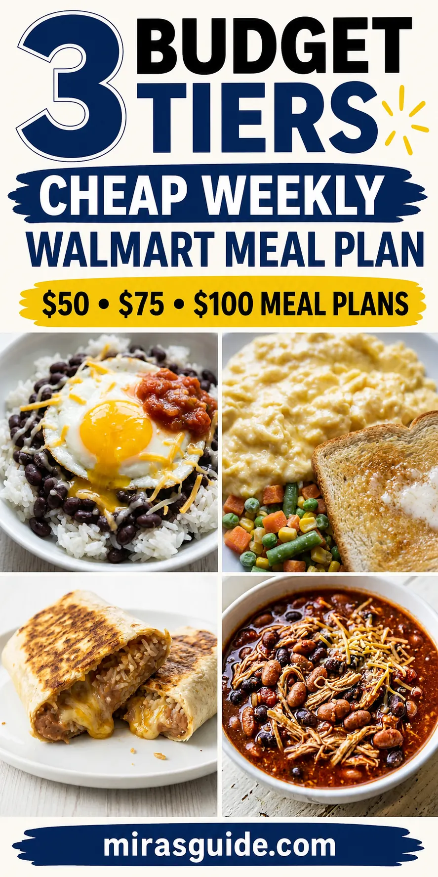 Cheap Weekly Meal Plan Walmart Pinterest meal plan pin