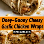 Cheesy Garlic Chicken Wraps