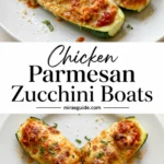 Chicken Parmesan Zucchini Boats